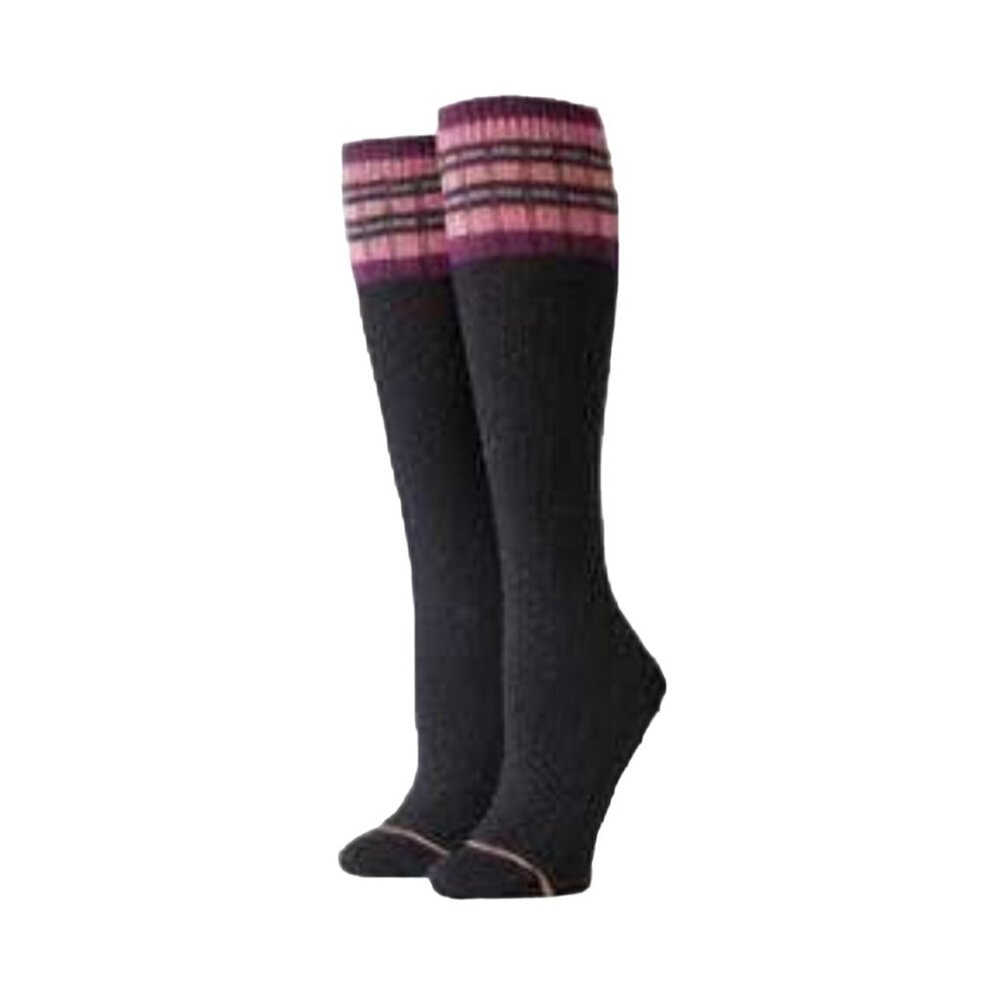 Stance Molten Tall boot socks womens combed cotton‎ black sz small new